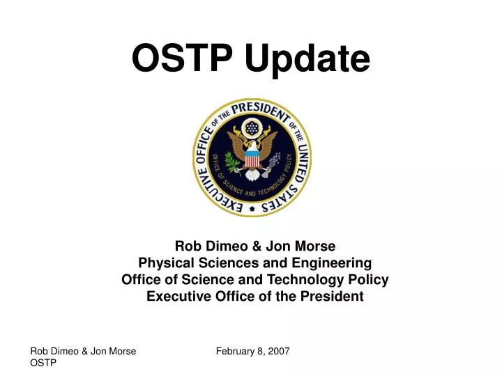 ostp update