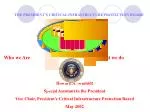 THE PRESIDENT’S CRITICAL INFRASTRUCTURE PROTECTION BOARD - slide 1