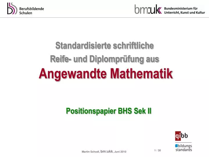 standardisierte schriftliche reife und diplompr fung aus angewandte mathematik