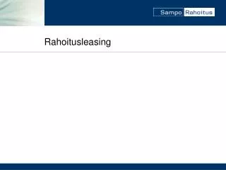 rahoitusleasing