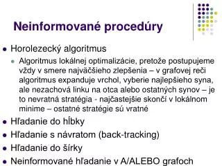 neinformovan proced ry