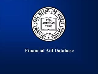 Financial Aid Database