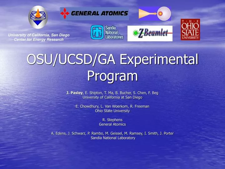 osu ucsd ga experimental program