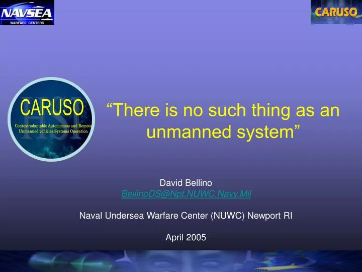 there is no such thing as an unmanned system