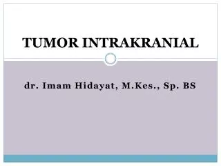 tumor intrakranial