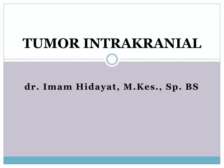tumor intrakranial
