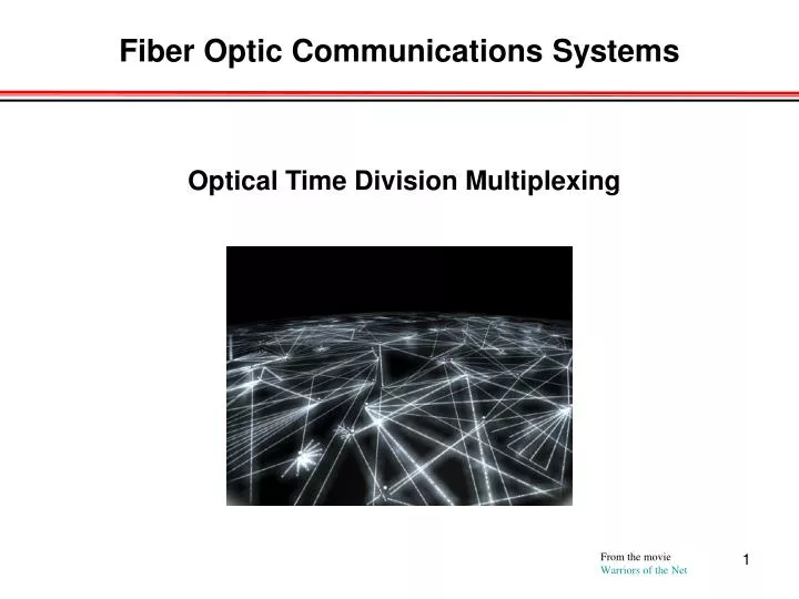fiber optic communications systems
