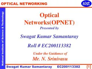 Optical Networks(OPNET)