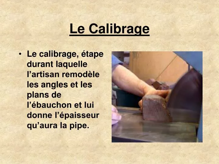 le calibrage