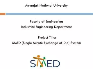 An-najah National University Faculty of Engineering Industrial Engineering Department