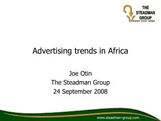 Advertising trends in Africa
