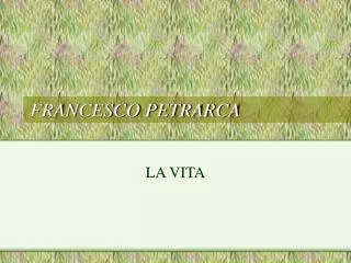 francesco petrarca