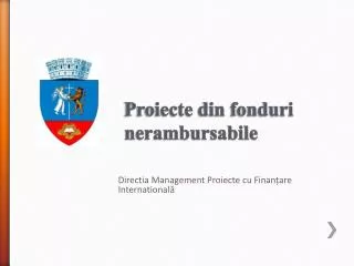 proiecte din fonduri nerambursabile