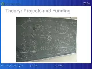 Theory: Projects and Funding
