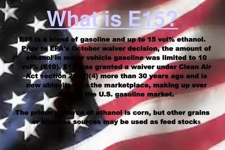 what is e15