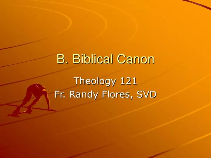 b biblical canon