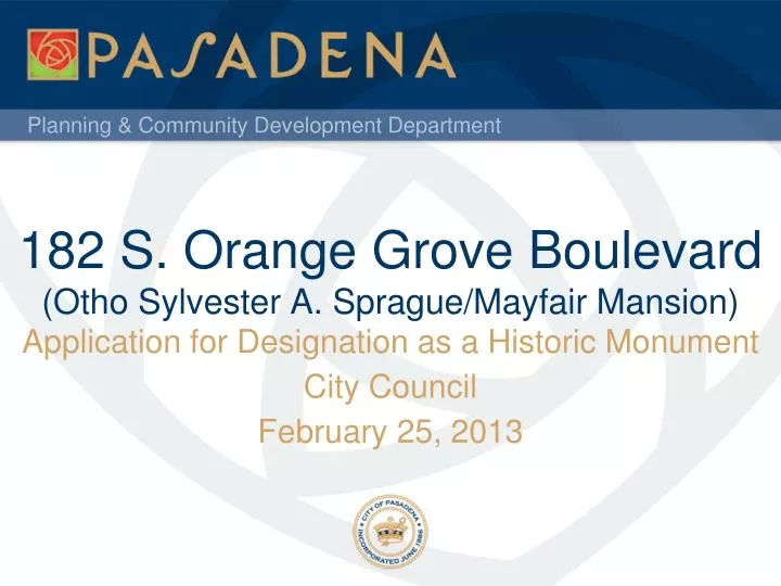 182 s orange grove boulevard otho sylvester a sprague mayfair mansion