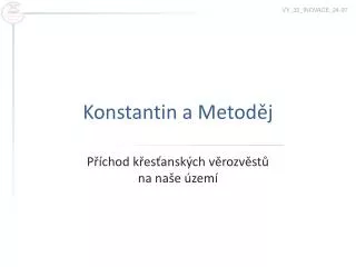 konstantin a metod j