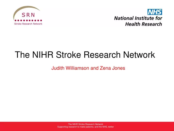 the nihr stroke research network