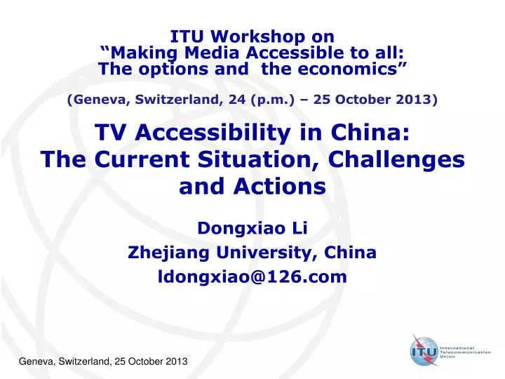 tv accessibility in china the current situation challenges and actions