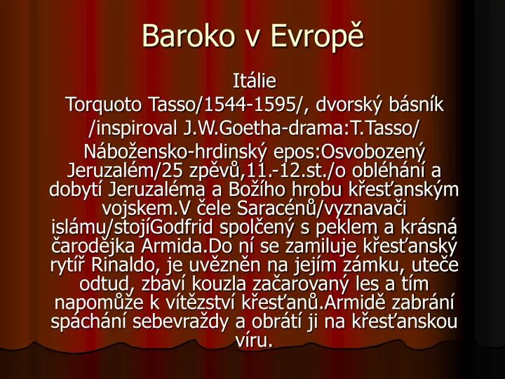baroko v evrop