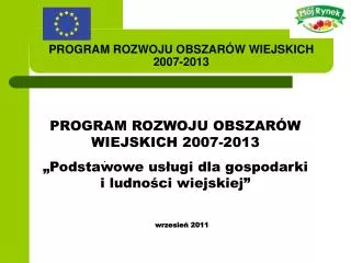 program rozwoju obszar w wiejskich 2007 2013