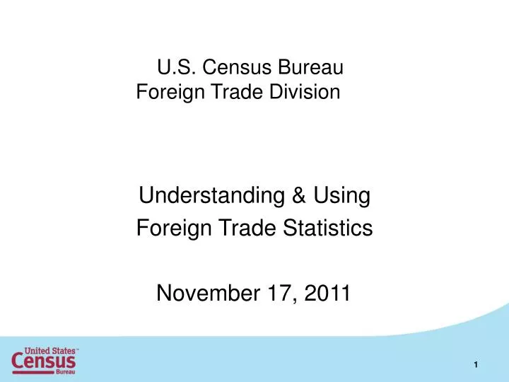 u s census bureau foreign trade division