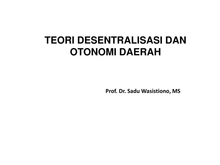 prof dr sadu wasistiono ms
