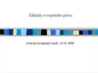 z klady evropsk ho pr va