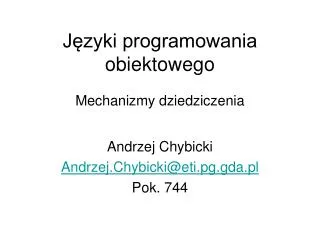 mechanizmy dziedziczenia