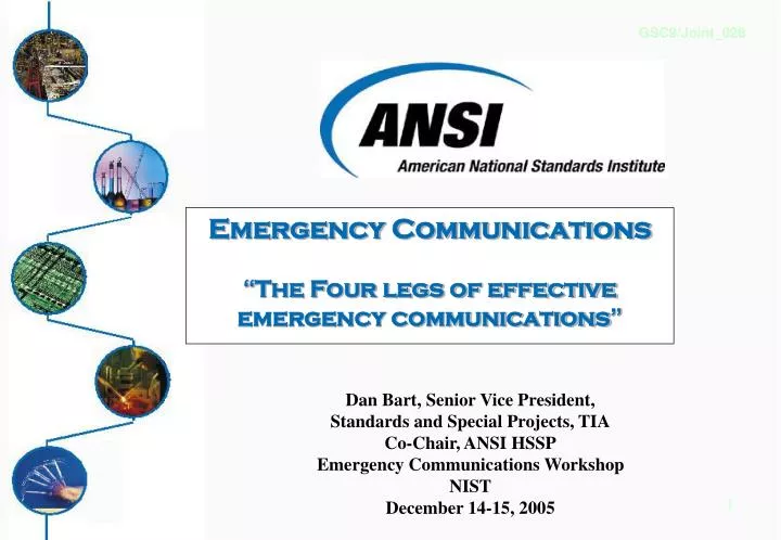 emergency communications the four legs of effective emergency communications