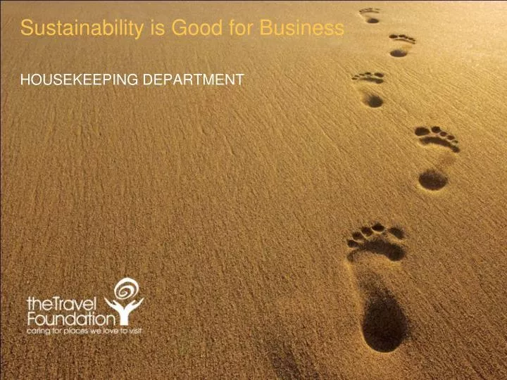sustainability is good for business