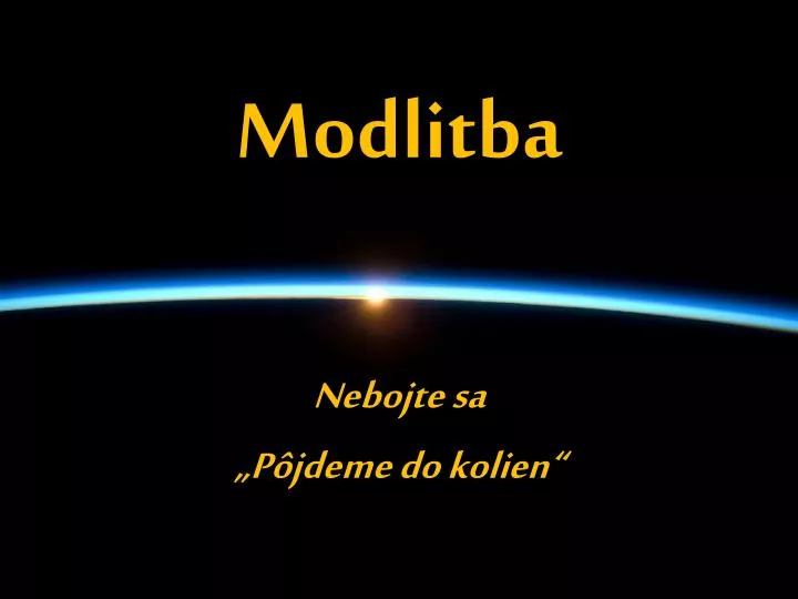 modlitba