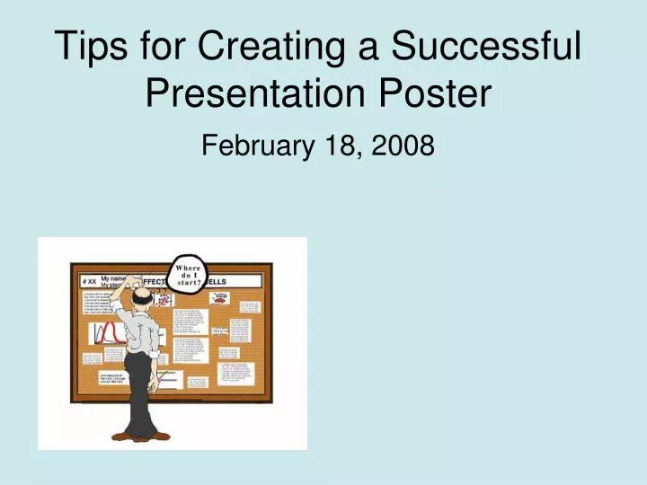 tips for creating a successful presentation poster