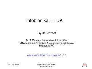 infobionika tdk