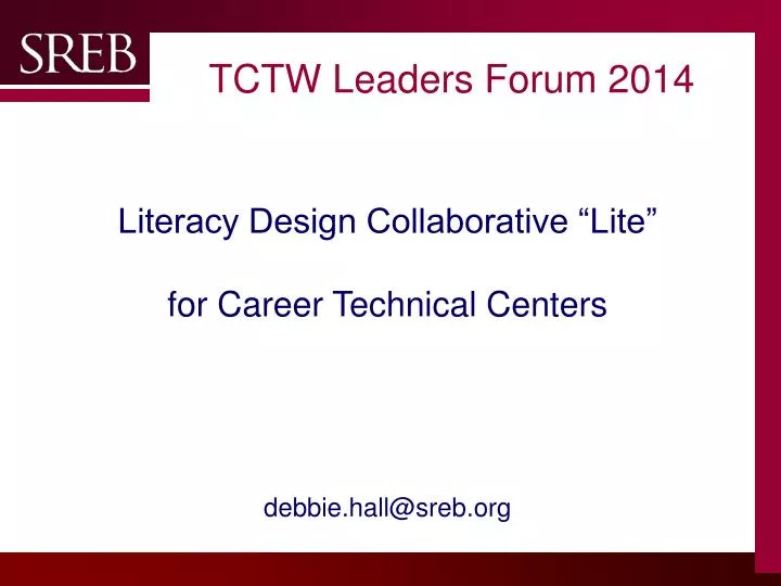 tctw leaders forum 2014