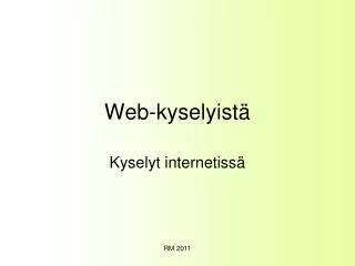 web kyselyist