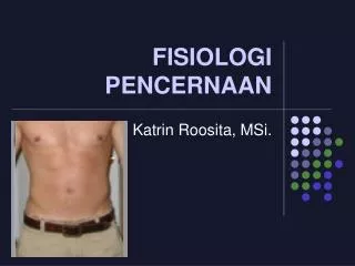 fisiologi pencernaan