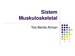 sistem muskuloskeletal
