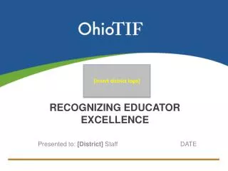 RECOGNIZING educator EXCELLENCE