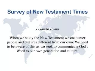 Survey of New Testament Times