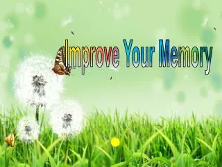 Improve Your Memory