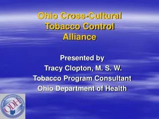 Ohio Cross-Cultural Tobacco Control Alliance