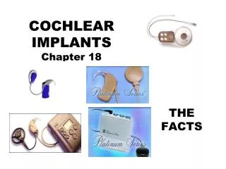COCHLEAR IMPLANTS Chapter 18
