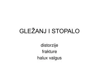 gle anj i stopalo