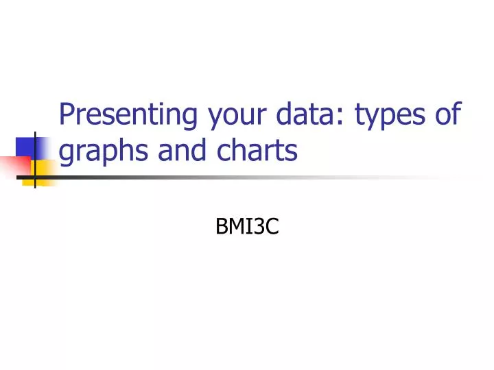 presenting your data types of graphs and charts