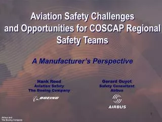Hank Reed Aviation Safety The Boeing Company