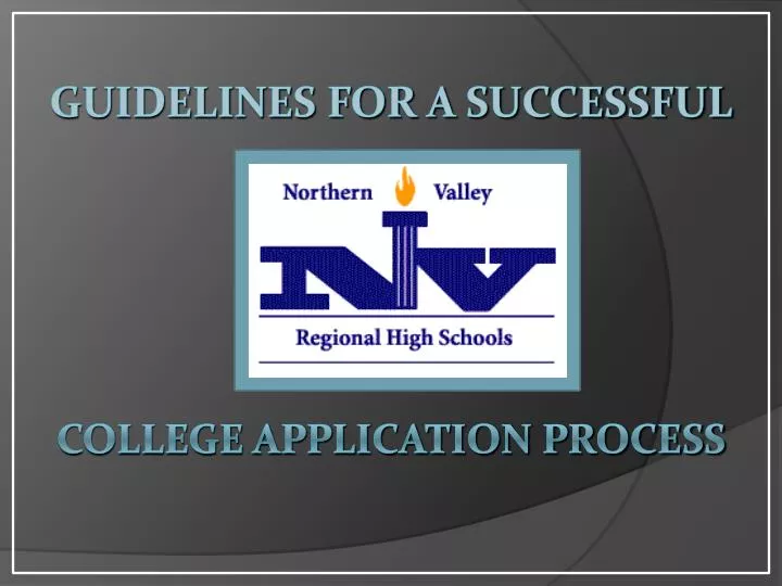 guidelines for a successful college application process