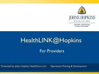 HealthLINK@Hopkins