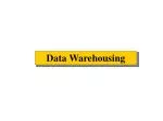 Data Warehousing - slide 1